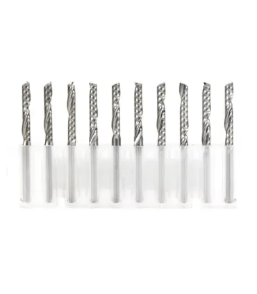 Fresa Corte 1 Flauta 1/8 Para Acrilico - Madera - Merkatronix
